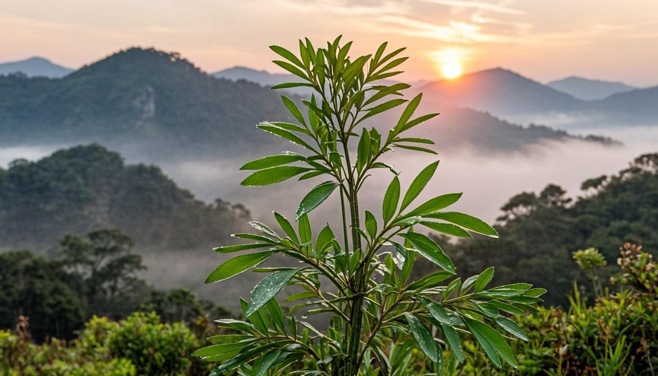艾草 · 云雾山间的翠绿艾草